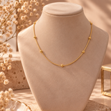 Stainless Steel Goldplated Beaded Chain