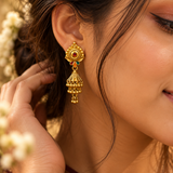 Gold Plated Jhumki Earrings